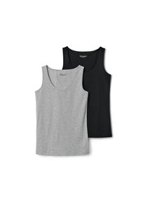 Tchibo - 2 tops - taille: XL - gris/noir