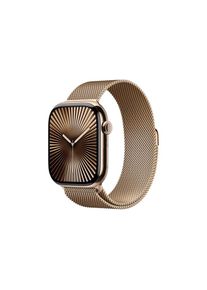 Apple, Smartwatch &raquo; Watch Series 10&laquo; ( ) Watch OS, goldfarben, WLAN, Bluetooth, LTE, Ortsbestimmung &uuml;ber L1-GPS, GLONASS, Galileo, QZSS und BeiDou