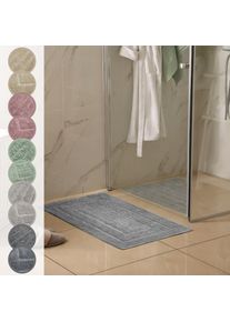 ANDIAMO, Badematte &raquo;Havanna, 50x80 cm&laquo; H&ouml;he 7,5 mm fussbodenheizungsgeeignet schnell trocknend Badteppich, Uni Farben, Hoch-Tief Effekt, verschiedene 