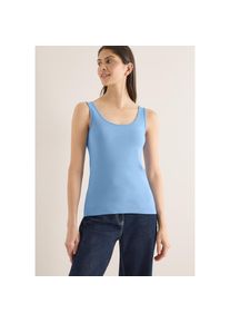 Cecil, Unisex, Shirttop &raquo;Style Linda&laquo; in Unifarbe, cloud blau, L (42), Top f&uuml;r Unisex von Cecil