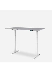 Jelmoli &raquo;WRK21 Schreibtisch Work 100 x 60 cm, H&ouml;henverstellbar, Grau Uni / Weiss&laquo; (), grau, B/H/T: 60 cm x 117 cm x 100 cm