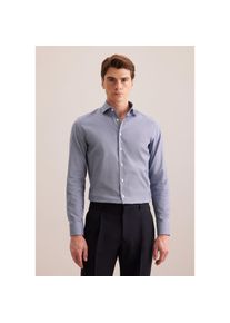 Seidensticker, Herren, Seidensticker Businesshemd &raquo;Schwarze Rose&laquo; X-Slim 1/1 Kentkragen Druck, dunkelblau, S (37), normale &Auml;rmell&auml;ngen, Passform: X-