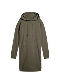 bonprix, Unisex, bonprix Sweatkleid &raquo;Sweatkleid mit Baumwolle&laquo; K&auml;ngurutasche mit Kapuze, aus Baumwolle und Viskose, lockere Passform, dunkeloliv, 40/