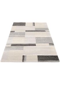 OCI Die Teppichmarke, OCI DIE TEPPICHMARKE Teppich &raquo;Castle Beppo&laquo; rechteckig 20 mm H&ouml;he Kurzflor, Wohnzimmer, grau, Kunstfaser, 20 mm