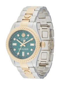 Philipp Plein, Femmes Montre &agrave; affichage analogique 'QUEEN', or / &eacute;meraude / argent / transparent