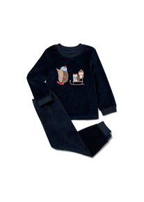 Tchibo - Kinder-Nicki-Pyjama - Baby - Gr. 98/104 - dunkelblau/print