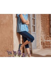 Tchibo - Shirt mit Stickerei - Damen - Gr. S - hellblau