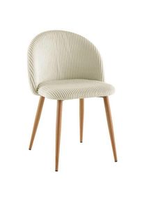 Livetastic Stuhl , Beige , Holz, Metall, Textil , Pappel , Sperrholz , Rundrohr , 51x78x52 cm , Esszimmer, St&uuml;hle, Esszimmerst&uuml;hle
