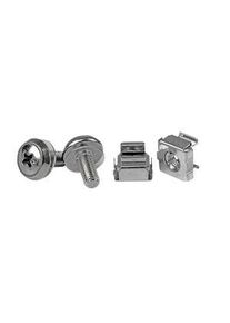 StarTech.com Schrauben und K&auml;figmuttern, Packung mit 50 St&uuml;ck, M5, 12mm, Vernickelter Stahl - CABSCREWM5