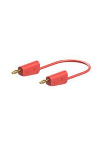 St&auml;ubli Electrical Connectors Messleitung Silikon 32A Zink-Kupfer / Vergoldet 1m 2.5mm&sup2; Rot - 64.1037-10022
