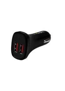 StarTech.com Charger, Car, 2x USB-A, 4.8A, 24W, Black - USB2PCARBKS
