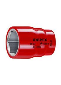 Knipex Ratchet Socket, VDE, 3/8", Hex, 16 mm - 98 37 16