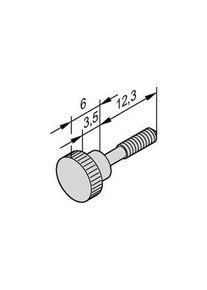 nVent Schroff Bundschraube mit ger&auml;ndeltem Kopf M2.5 12.3mm Packung &agrave; 100 St&uuml;ck - 21101-749