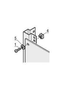 nVent Schroff Erdungs-K&auml;figmutter, M6, Verzinkter Stahl, Packung &agrave; 100 St&uuml;ck - 21120-132