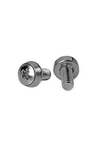 StarTech.com Schrauben, 50er Pack, M6, 16mm, Vernickelter Stahl - CABSCREWSM6