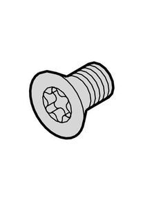 nVent Schroff Torx-Senkschraube, M5, 12mm, Verzinkter Stahl, Packung &agrave; 100 St&uuml;ck - 24560-183