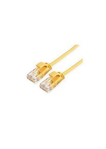 ROLINE C&acirc;ble patch, Fiche RJ45 - Fiche RJ45, Cat 6a, UTP, 150mm, Jaune - 21153920
