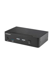StarTech.com 2-Port KVM-Switch mit USB-Hub, 3840 x 2160, DisplayPort - USB-A - SV231DPU34K