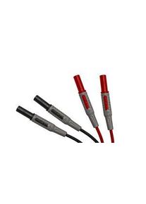 PeakTech Safety test lead, Banana Plug, 4 mm / Banana Plug, 4 mm, 1.2m, Black, Red - P7020