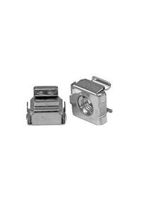 StarTech.com K&auml;figmuttern, Packung mit 50 St&uuml;ck, M5, 13mm, Vernickelter Stahl - CABCAGENUTS