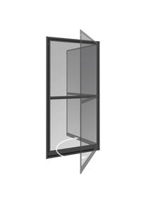 Windhager Insektenschutz Expert Pendelt&uuml;r 100x210 cm Anthrazit g&uuml;nstig