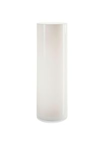 Ambia Home Vase , Weiss , Glas , rund , 60 cm , mundgeblasen, Hotcut, handgemacht, zum Stellen , Dekoration, Vasen, Glasvasen