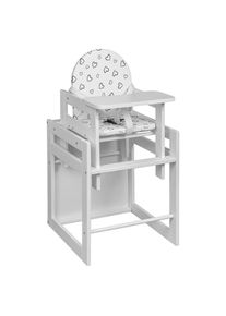 My Baby Lou Kombihochstuhl , Weiss , Holz , Buche , Hartholz , EN 14988 , Essbrett abnehmbar, Schrittgurt, 3-Punkt-Gurt, Tablett , Baby- und Kinderm&ouml;bel, Babyzimmer, Hochst&uuml;hle