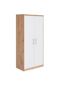 Xora Kommode , Weiss, Eiche Wotan , Holzwerkstoff , 4 F&auml;cher , 72x148x36 cm , Beim&ouml;bel erh&auml;ltlich , Kleinm&ouml;bel, Kommoden, Kommoden