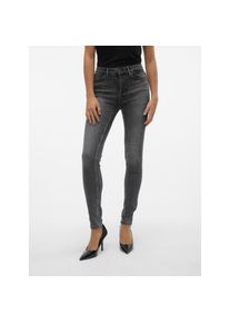 V&eacute;ro Moda Vero Moda, Unisex, Skinny-fit-Jeans &raquo;VMFLASH MR SKINNY JEANS LI213 NOOS&laquo; Baumwollmischung mit Stretch, regular waist, skinny fit, medium grau denim, M