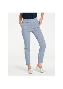 Heine, Unisex, Heine R&ouml;hrenhose, marine, wei&szlig;, 22, Kurzgr&ouml;ssen, Figurbetonte R&ouml;hre