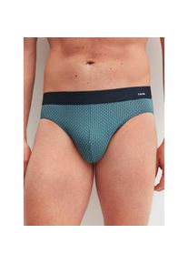 Calida, Unisex, Calida Minislip &raquo;Cotton Code Design&laquo; breiter Bund, mit Druck, eng, kurz, mit Logo, Baumwollmix, retro blau, XXL (58/60), Unterhose von