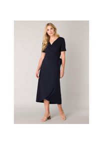 Base Level, Unisex, Wickelkleid &raquo;Yvie&laquo; In bequemer, elastischer Qualit&auml;t, navy dunkelblau, 38, N-Gr, Wickel-Kleid Yvie von BASE-LEVEL