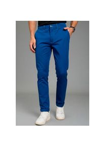 Kangaroos, Herren, Kangaroos Chinohose gerade geschnitten, elastisches Material, blau, 36, L&auml;nge 34, Gerade geschnittene Webhose f&uuml;r l&auml;ssige Casual-