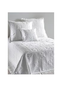 Pereira Da Chuna, Pereira da Chuna Tagesdecke, wei&szlig;, 100% Baumwolle