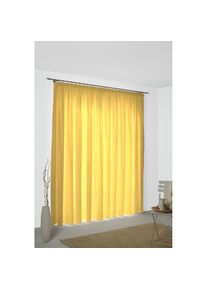 WIRTH, Vorhang &raquo;Bachfeld&laquo; Multifunktionsband 1 Stk. tlg., gelb, Jacquard, Polyacryl