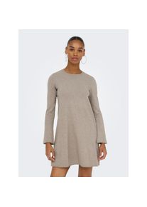 Only, Unisex, Only Midikleid &raquo;ONLAMALIO LIFE LS ONECK DRESS KNT&laquo; Sommerkleid, fungi detail:melange, S, N-Gr, Kleid in Midil&auml;nge von Only