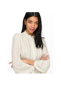 Jacqueline de Yong Jdy, Unisex, JDY R&uuml;schenbluse &raquo;JDYELLIS L/S LACE SHIRT WVN NOOS&laquo;, cloud dancer, 38, Bluse von JDY