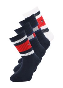 Tommy Hilfiger Socken M&auml;dchen Gr&ouml;&szlig;e 35/38 navy / rot / offwhite