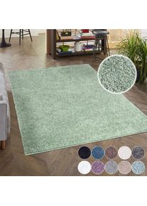 Carpet City, Hochflor-Teppich &raquo;City Shaggy&laquo; rechteckig 30 mm H&ouml;he Auch als L&auml;ufer, Langflor, Uni, Shaggy, flauschig-weich, gr&uuml;n, Polypropylen, 30 mm