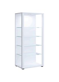 Mid.you Vitrine , Weiss , Kunststoff , 4 F&auml;cher , 51.8x114.5x34.8 cm , stehend , Esszimmer, Vitrinen, Vitrinenschr&auml;nke