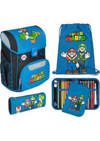Scooli, Unisex, Schulranzen &raquo;Easy Start&laquo; Reflektoren, super mario, B/H/T: 29,5cm x 36,5cm x 29cm, Schulranzen-Set &raquo;Easy Start&laquo;