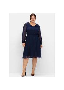 sheego, Unisex, Cocktailkleid &raquo;Cocktailkleid&laquo;, marine, 48, Normalgr&ouml;ssen