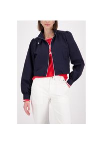monari, Unisex, Kurzjacke &raquo;Nylon&laquo; ohne Kapuze Stehkragen, Regular Fit, Kr&auml;uselung an der Schulter, marine, 44, Elegante Jacke von monari