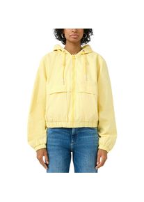 Qs, Unisex, QS Blouson mit Kapuze kurz, mit Kapuze, gelb, S (36), Baumwollblouson von QS by. S.Oliver