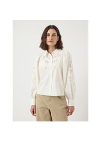 Y.A.S, Unisex, Spitzenbluse &raquo;YASZIMIA LS SHIRT S. NOOS&laquo;, star wei&szlig;, 34, Feminine Bluse von YAS