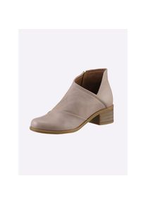 Heine, Unisex, Heine Stiefelette, taupe, 37, aus Rind-Nappaleder