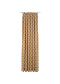 Adam, Vorhang &raquo;Maroccan Shiraz&laquo; Kr&auml;uselband 1 Stk. tlg. aus 100% Bio-Baumwolle, curry, Jacquard, Baumwolle (Bio-Baumwolle)