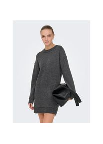 Only, Unisex, Only Midikleid &raquo;ONLHAZEL LS O-NECK DRESS BF KNT&laquo; Sommerkleid, medium grau melange, M, N-Gr, Kleid in Midil&auml;nge von Only