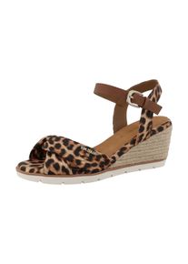 Tom Tailor Sandale Damen Gr&ouml;&szlig;e 36 camel / sand / braun / schwarz