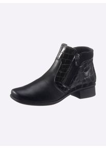 Witt Damen Stiefelette, schwarz, Gr&ouml;&szlig;e 39, 40% Glattleder, 40% Lackleder, 20% Veloursleder